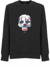 Skull Print Cotton Sweatshirt Black - PAUL SMITH - BALAAN 3