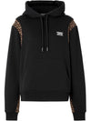 Monogram Print Panel Hoodie Black - BURBERRY - BALAAN 1