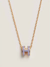 Mini Pop H Pendant Necklace Gold Lilas - HERMES - BALAAN 2