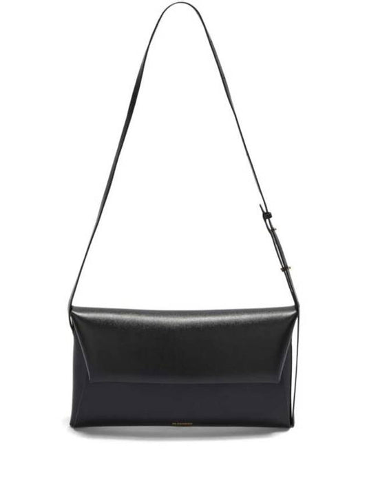 Folded Small Shoulder Bag Black - JIL SANDER - BALAAN 1