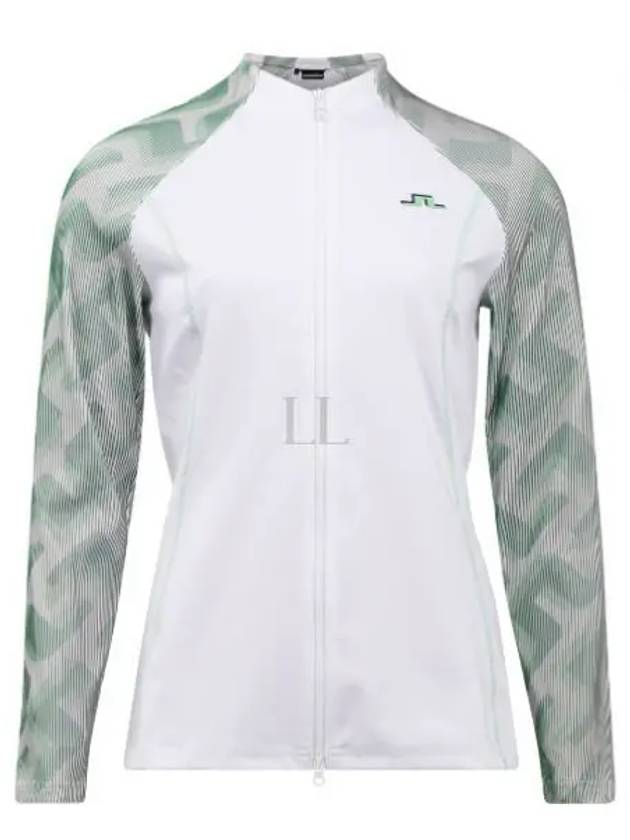 June 3D Sleeve Golf Zip up White GWJS06287 0000 - J.LINDEBERG - BALAAN 2