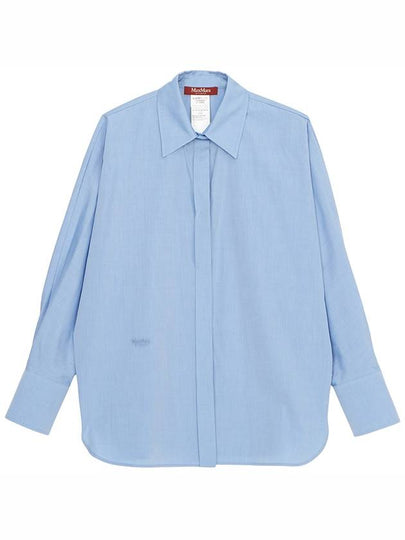 Garenna Long Sleeve Shirt Blue - MAX MARA - BALAAN 2