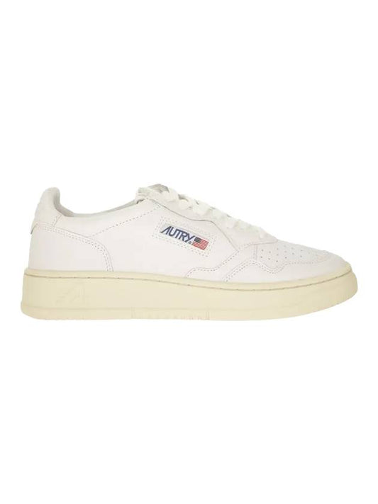 Medalist Goatskin Low Top Sneakers White - AUTRY - BALAAN 1