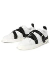 Women's Belted V-Punk Low Top Sneakers Black White - VALENTINO - BALAAN 2