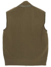 Panel Suede Quilted Padding Vest Dark Olive - TOM FORD - BALAAN 3