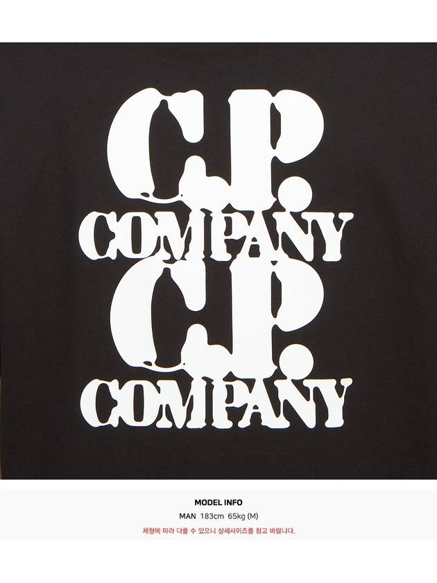 30/1 Jersey Graphic Short Sleeve T-Shirt Black - CP COMPANY - BALAAN 9