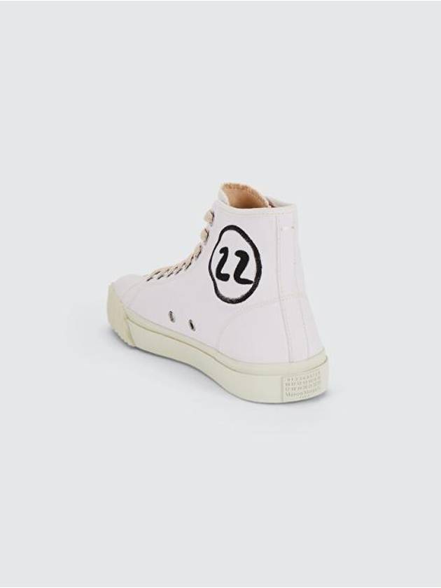 Tabi Canvas High Top Sneakers White - MAISON MARGIELA - BALAAN 4