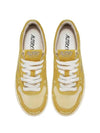 Medalist Pony Skin Low Top Sneakers Yellow - AUTRY - BALAAN 4