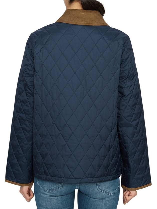 30th Anniversary Riddesdale Crop Quilted Jacket Navy - BARBOUR - BALAAN 7