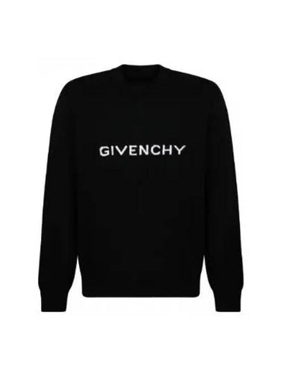 Logo Wool Knit Top Black - GIVENCHY - BALAAN 2