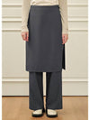 Ridge wrap skirt layered slacks - MICANE - BALAAN 1