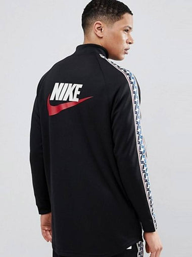 01AJ2681010Pull tab track jacketblack - NIKE - BALAAN 1