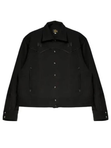 24 Piping Cowboy Jac Black OT136 Jacket - NEEDLES - BALAAN 1