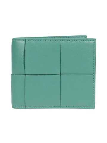 Intrecciato Half Wallet Mint Blue - BOTTEGA VENETA - BALAAN 1