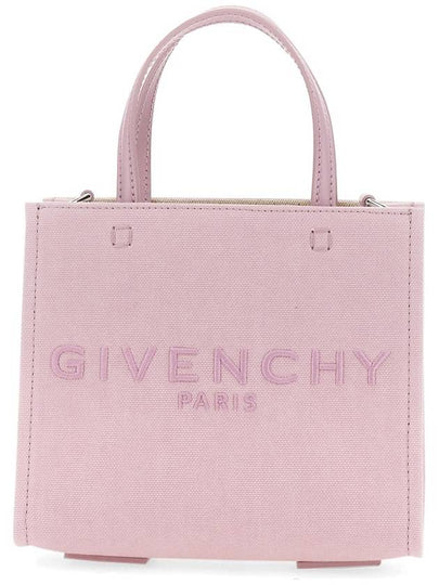 Embroidered G Logo Tote Bag Pink - GIVENCHY - BALAAN 2