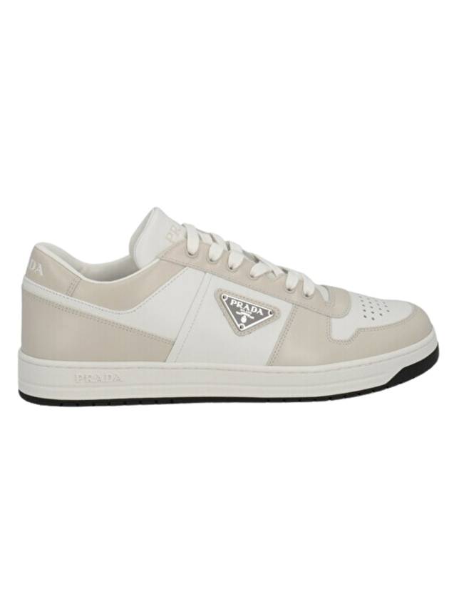 Downtown Calfskin Low Top Sneakers Bianco - PRADA - BALAAN 1