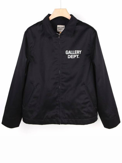 Logo Zip-Up Jacket Black - GALLERY DEPT. - BALAAN 2