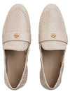 Logo-Embellished Leather Loafer Ivory - TORY BURCH - BALAAN 6