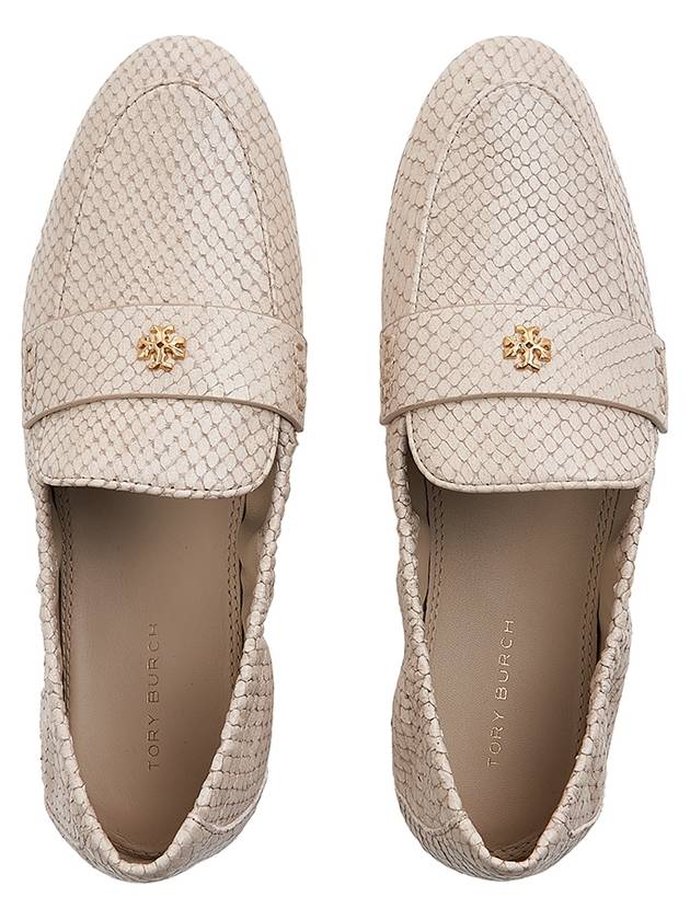 Logo-Embellished Leather Loafer Ivory - TORY BURCH - BALAAN 6