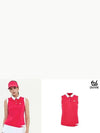 color matching point sleeveless collar t-shirt DD2WTS109PK - DUVIK - BALAAN 7