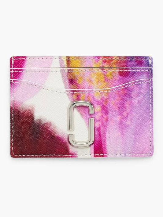 Floral Leather Card Case_White Multi (2P4SMP011S02-101) - MARC JACOBS - BALAAN 1