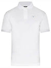 Men's Embroidered Logo Sports Polo Shirt White - BARBOUR - BALAAN 2