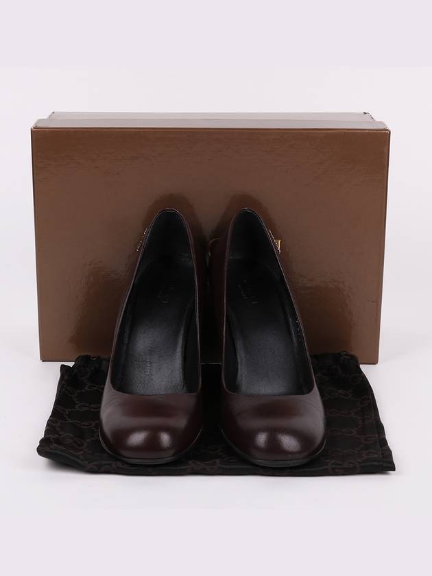 Dark brown round toe women s shoes 247525 - GUCCI - BALAAN 10