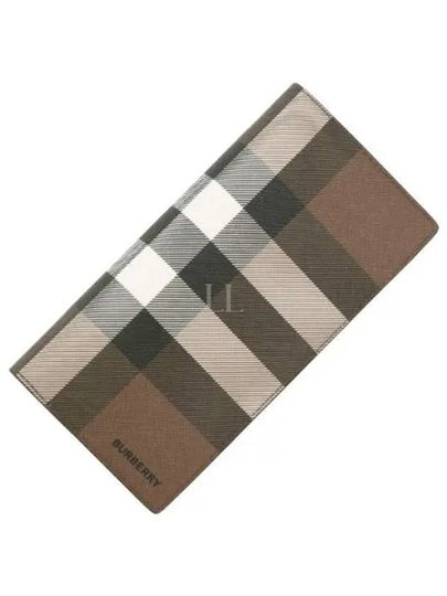 Vintage Check Logo Continental Long Wallet Brown - BURBERRY - BALAAN 2