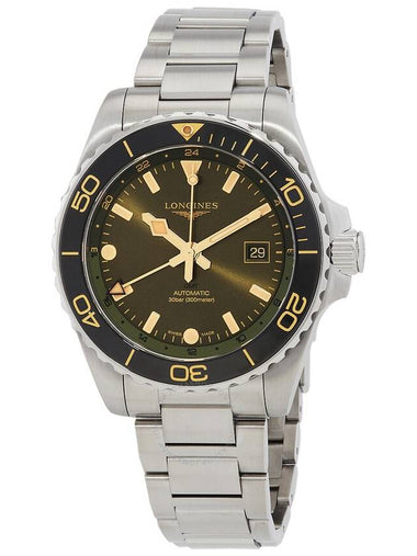 Longines Hydroconquest GMT Automatic Green Dial Men's Watch L3.890.4.06.6 - LONGINES - BALAAN 1