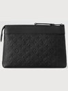 Pochette Voyage Souple Monogram Leather Pouch Bag Black - LOUIS VUITTON - BALAAN 7