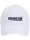 SIGNATURE LOGO BALL CAP WHITE - MACNI - BALAAN 1