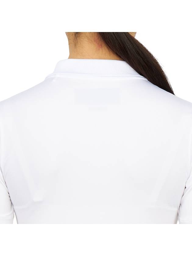 Women's Golf Logo Short Sleeve PK Shirt White - HYDROGEN - BALAAN 8