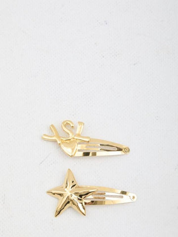 Cassandre Hair Clips - SAINT LAURENT - BALAAN 1