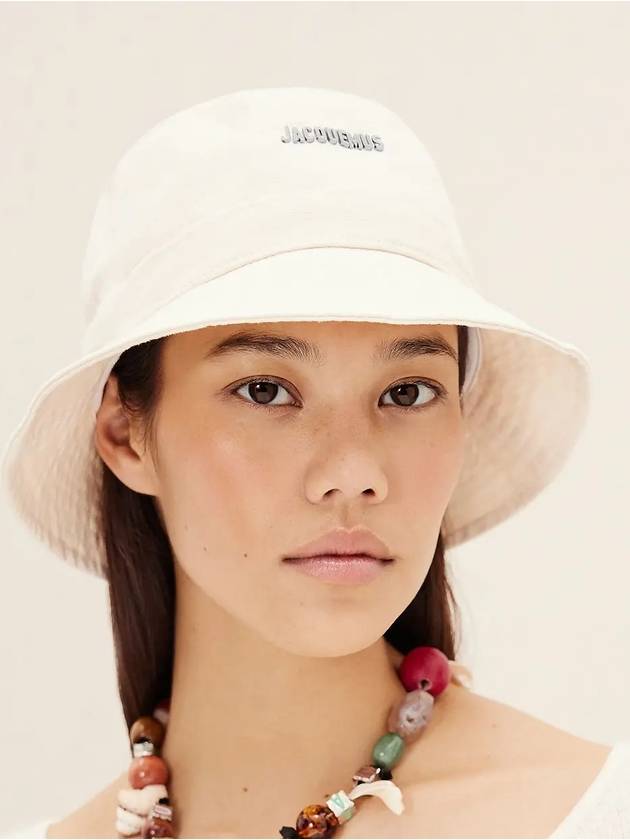 Le bob Gadjo Bucket Hat Offwhite - JACQUEMUS - BALAAN 5