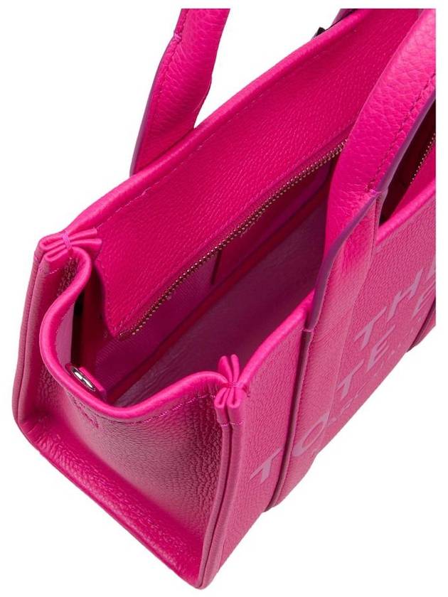 Small Leather Tote Bag Fuchsia - MARC JACOBS - BALAAN 5