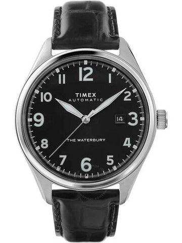 Timex Waterbury Traditional Automatic Black Dial Men's Watch TW2T69600 - TIMEX - BALAAN 1