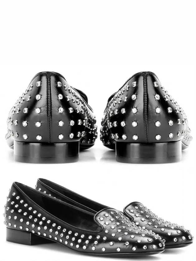 15FW Crystal Stud Loafer 404644 CPX00 1000 - SAINT LAURENT - BALAAN 4