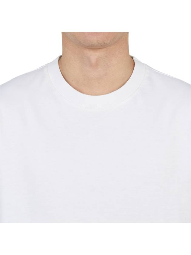 Midweight Jersey Short Sleeve T-Shirt White - THOM BROWNE - BALAAN 9