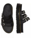 Blair Leather Sandals Slippers Black - DR. MARTENS - BALAAN 2