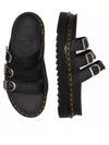 Blaire Leather Slippers Black - DR. MARTENS - BALAAN 2