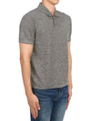 Men's Collar Cotton Blend Short Sleeve PK Shirt Black - THEORY - BALAAN 4