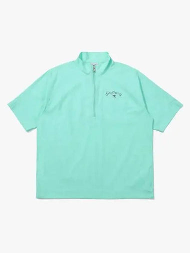 Diadora Comfy Woven Short Sleeve Anorak MINT - DIADORA - BALAAN 1