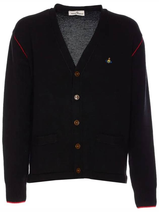 Alex Sphere Intarsia Cardigan Black - VIVIENNE WESTWOOD - BALAAN 3