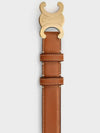 Triomphe Calfskin Medium Belt Tan - CELINE - BALAAN 3