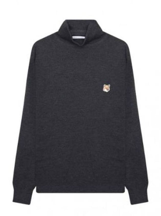 Knit Fox Head Patch Turtleneck Pullover - MAISON KITSUNE - BALAAN 1