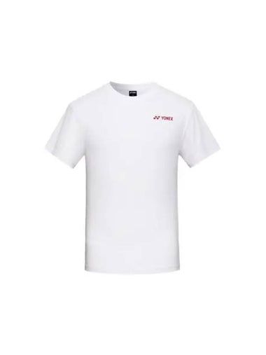 YONEX 249TR009M White Men s Sporty Slogan Short Sleeve T Shirt - YOUNESS - BALAAN 1