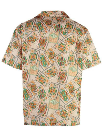 Drôle De Monsieur Jeu De Cartes Short Sleeve Cotton Blend Shirt - DROLE DE MONSIEUR - BALAAN 2