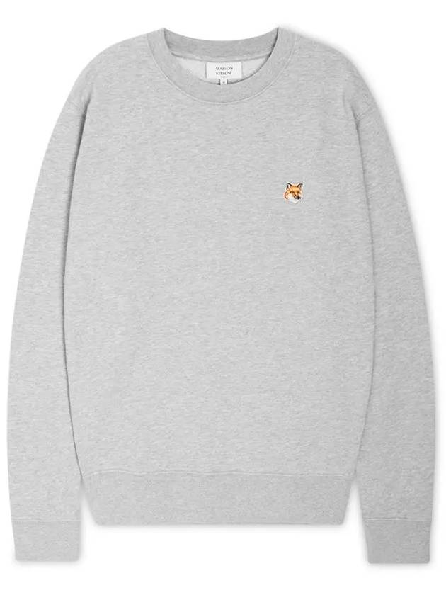 Fox Head Patch Regular Sweatshirt Light Grey Melange - MAISON KITSUNE - BALAAN 4