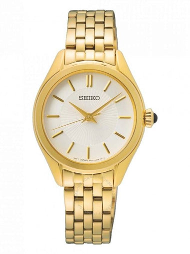 Seiko Quartz White Dial Ladies Watch SUR538P1 - SEIKO - BALAAN 1