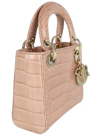 Lady Bag Mini Crocodile Pink M0505OAQY47EU - DIOR - BALAAN 2